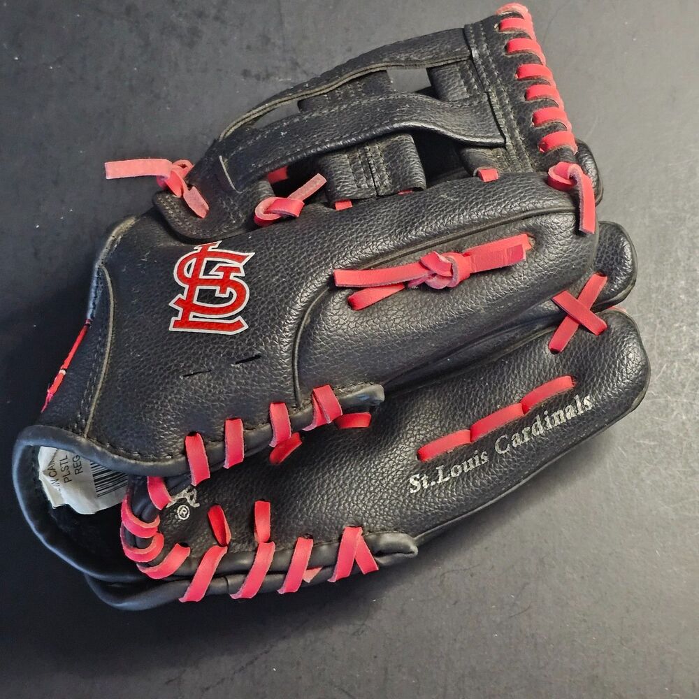 Youth Rawlings St. Louis Cardinals Black Baseball Glove Right Handed Regular